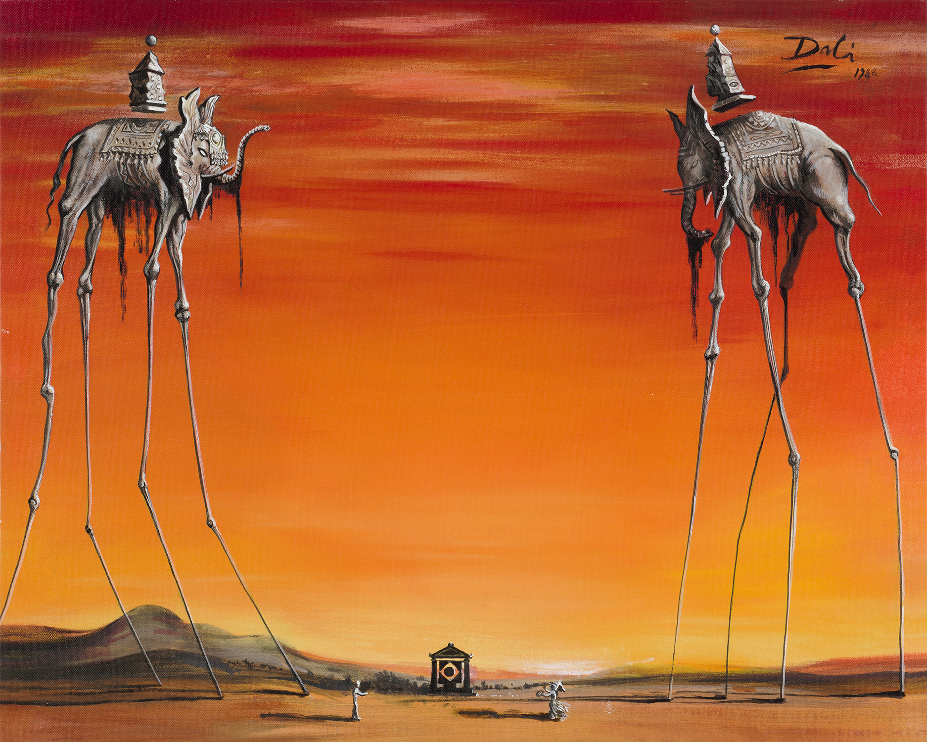 The Elephants by Salvador Dal&iacute;, 1948